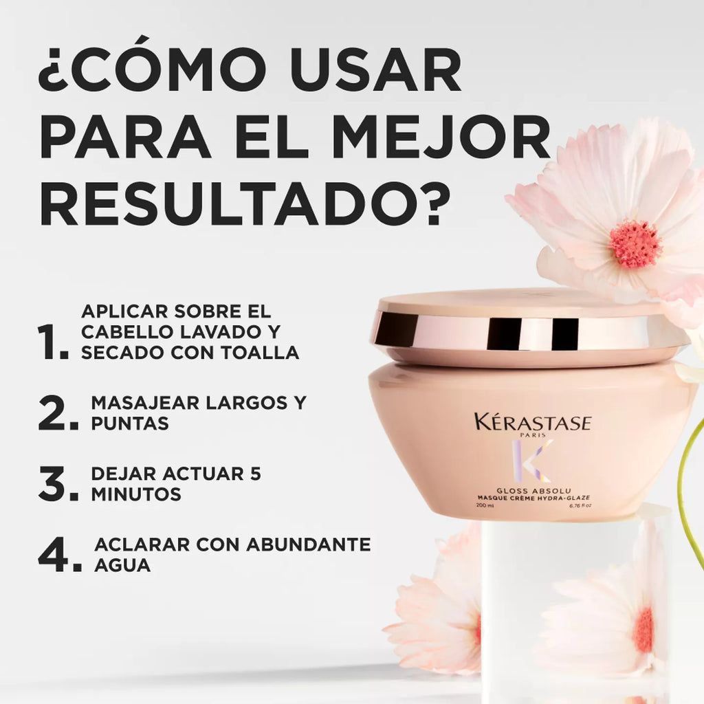Máscara Crème hydra-glaze Kérastase 200ml