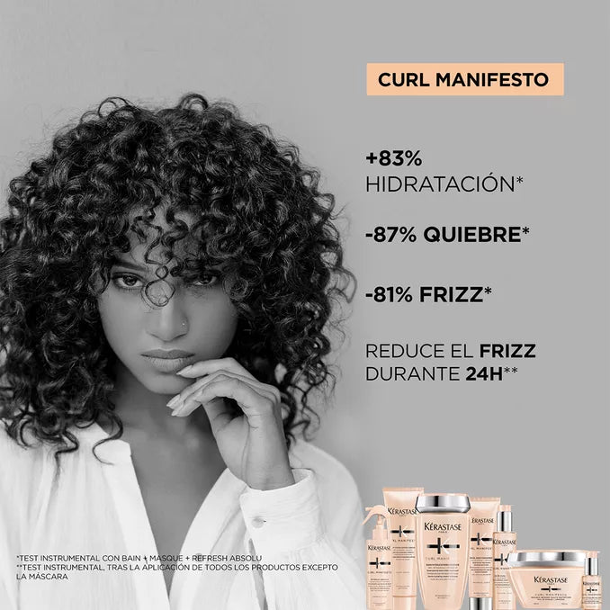 Shampoo Hidratante Cabello Rizado Bain Hydratation Douceur 250ml